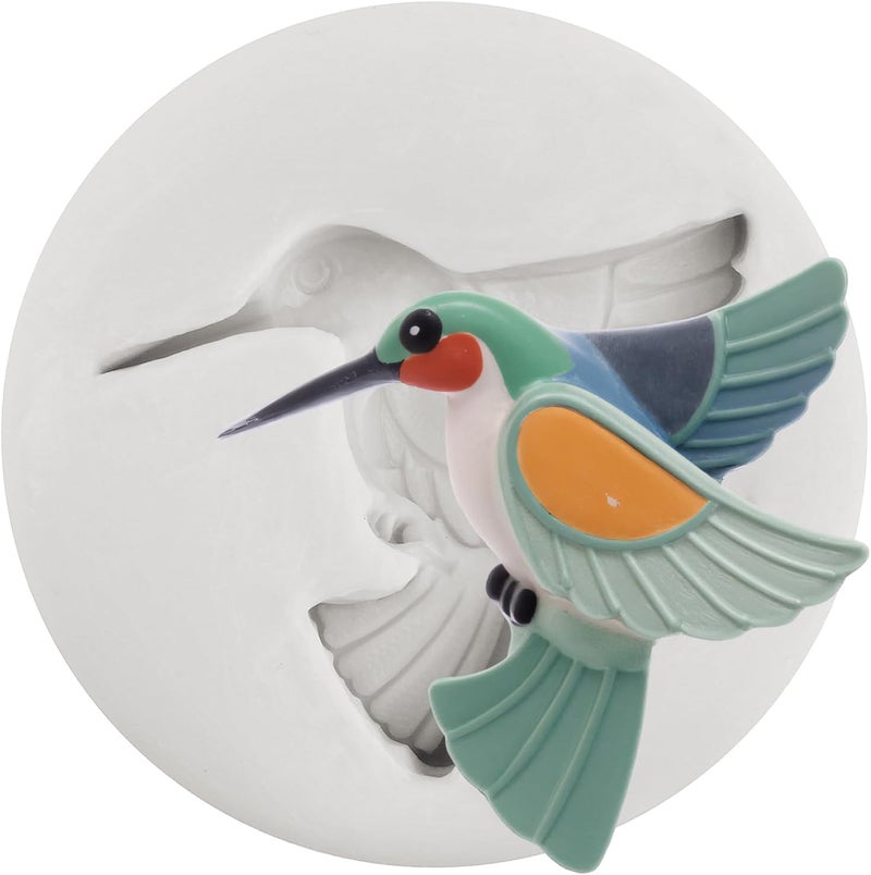 TAOXIBEI 3D Bird Polymer Clay Mold Hummingbird Silicone Molds for DIY Crafts Air Dry Plaster Polymer Clay Epoxy Resin Casting Jewelry Making - Image 1